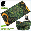 LSB-0262 Ningbo Lingshang 100% polyester tube multifonctionnel extérieur bandana tissu foulard